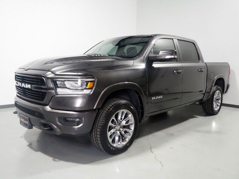 2019 Ram 1500 Laramie Crew Cab 4WD *SPORT APPEARANCE PKG, OFF-ROAD PKG, BLIND SPOT ALERT, BACKUP CAMERA, COLOR TOUCHSCREEN, LEATHER, CLIMATE SEATS, HEATED STEERING, REMOTE START, 20 INCH WHEELS, ALPINE AUDIO, ANDROID & APPLE Round Rock TX