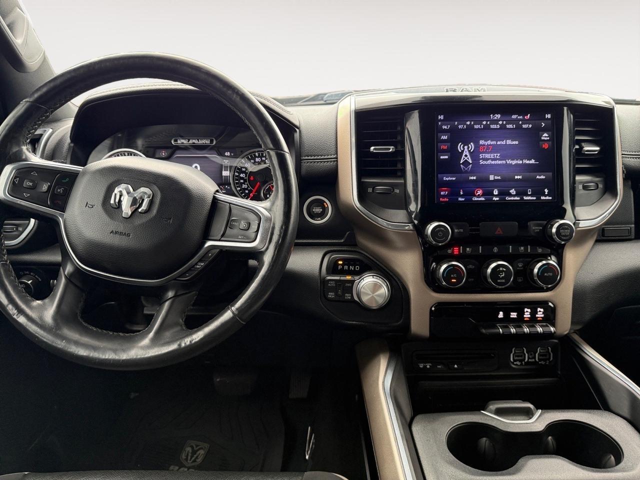 2019 Ram 1500 Laramie, HEATED AND VENTILATED SEATS, HEATED REAR SEATS, APPLE CARPLAY/ANDROID AUTO, UNIVERSAL GARAGE DOOR OPENER, POWER FOLDING MIRRORS, REMOTE START, TOW PACKAGE, CLEAN CARFAX, COME AND SEE THIS RAM 1500 BEFORE ITS GONE! Norfolk VA