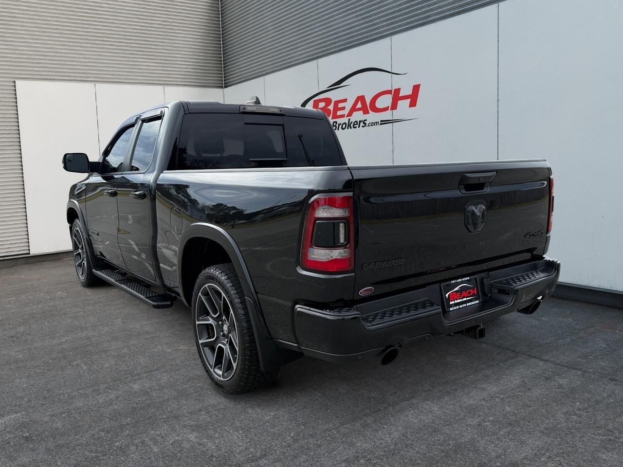 2019 Ram 1500 Laramie, HEATED AND VENTILATED SEATS, HEATED REAR SEATS, APPLE CARPLAY/ANDROID AUTO, UNIVERSAL GARAGE DOOR OPENER, POWER FOLDING MIRRORS, REMOTE START, TOW PACKAGE, CLEAN CARFAX, COME AND SEE THIS RAM 1500 BEFORE ITS GONE! Norfolk VA