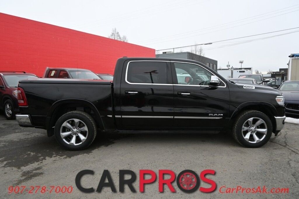 2019 Ram 1500 Limited - Crew Cab - 4X4 - 5.7L HEMI V8 - Front & Rear Heated/Cooled Leather Seats - Heated Steering Wheel - Remote Start - NAV - Harman Kardon - Panoramic Sunroof - Painted Tonneau Cover - Air Suspension - Tow Pkg - 1 Owner Anchorage AK
