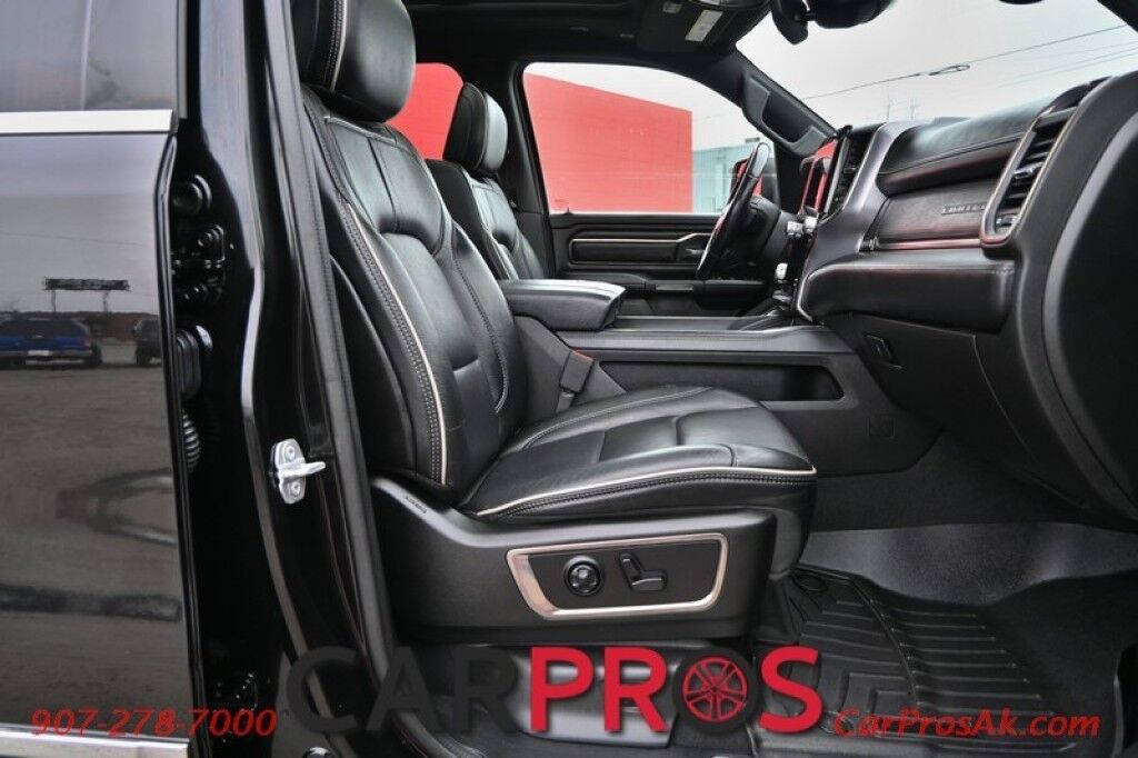 2019 Ram 1500 Limited - Crew Cab - 4X4 - 5.7L HEMI V8 - Front & Rear Heated/Cooled Leather Seats - Heated Steering Wheel - Remote Start - NAV - Harman Kardon - Panoramic Sunroof - Painted Tonneau Cover - Air Suspension - Tow Pkg - 1 Owner Anchorage AK