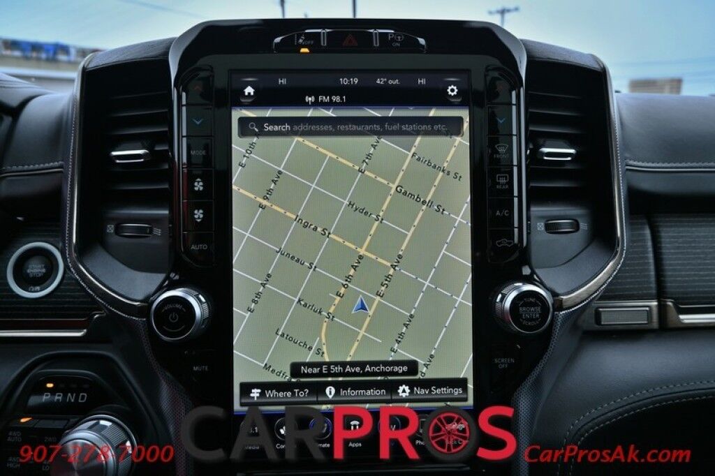 2019 Ram 1500 Limited - Crew Cab - 4X4 - 5.7L HEMI V8 - Front & Rear Heated/Cooled Leather Seats - Heated Steering Wheel - Remote Start - NAV - Harman Kardon - Panoramic Sunroof - Painted Tonneau Cover - Air Suspension - Tow Pkg - 1 Owner Anchorage AK