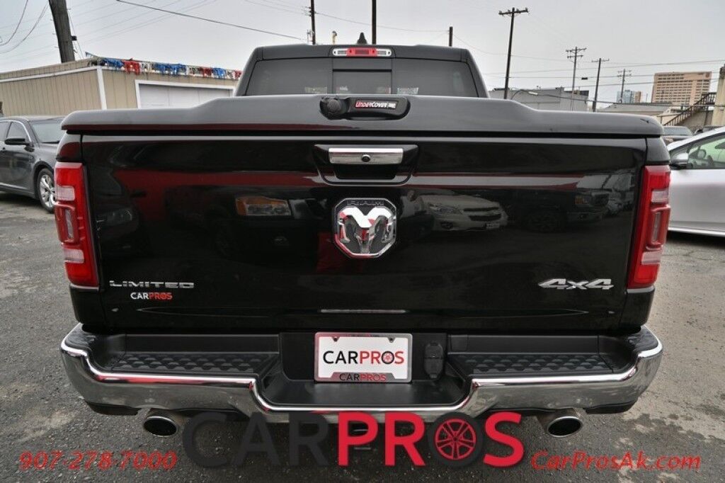 2019 Ram 1500 Limited - Crew Cab - 4X4 - 5.7L HEMI V8 - Front & Rear Heated/Cooled Leather Seats - Heated Steering Wheel - Remote Start - NAV - Harman Kardon - Panoramic Sunroof - Painted Tonneau Cover - Air Suspension - Tow Pkg - 1 Owner Anchorage AK