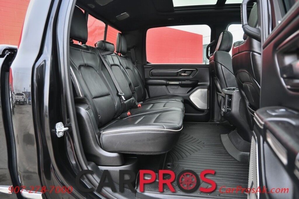 2019 Ram 1500 Limited - Crew Cab - 4X4 - 5.7L HEMI V8 - Front & Rear Heated/Cooled Leather Seats - Heated Steering Wheel - Remote Start - NAV - Harman Kardon - Panoramic Sunroof - Painted Tonneau Cover - Air Suspension - Tow Pkg - 1 Owner Anchorage AK