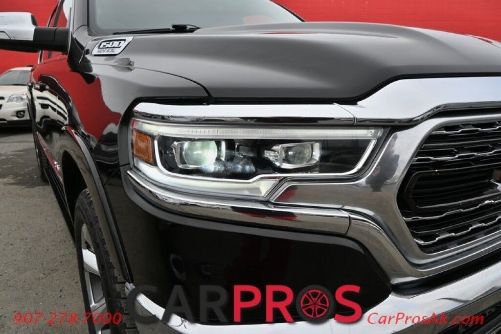 2019 Ram 1500 Limited - Crew Cab - 4X4 - 5.7L HEMI V8 - Front & Rear Heated/Cooled Leather Seats - Heated Steering Wheel - Remote Start - NAV - Harman Kardon - Panoramic Sunroof - Painted Tonneau Cover - Air Suspension - Tow Pkg - 1 Owner Anchorage AK