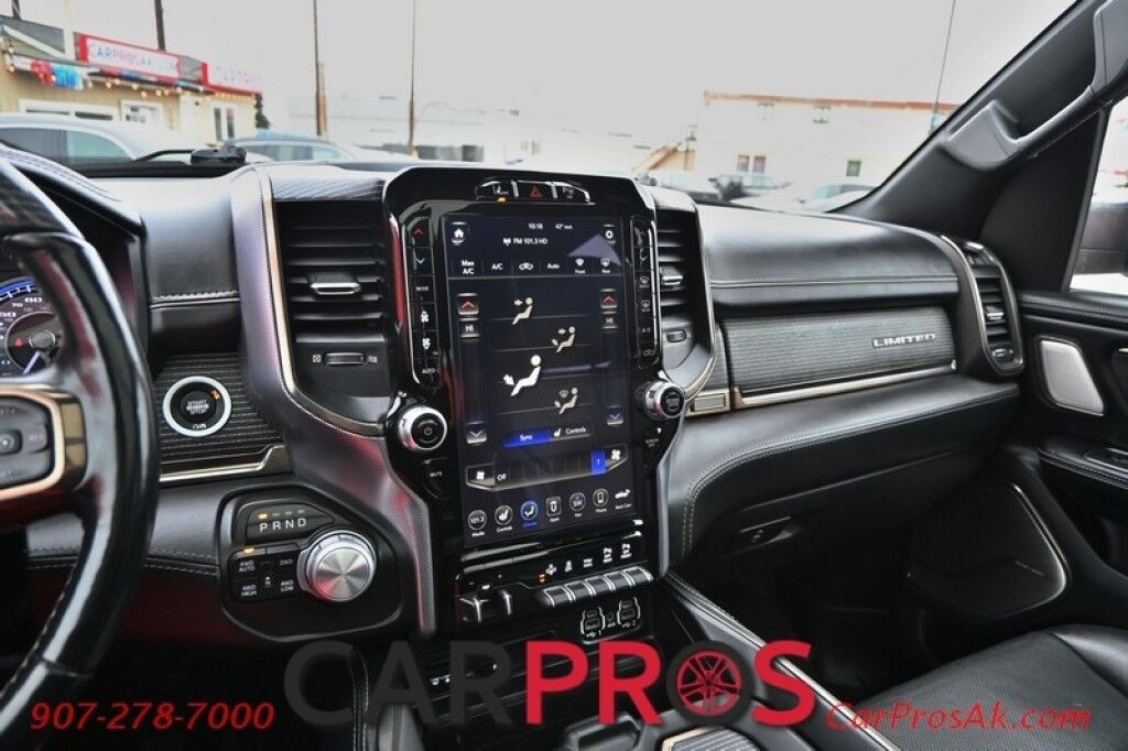 2019 Ram 1500 Limited - Crew Cab - 4X4 - 5.7L HEMI V8 - Front & Rear Heated/Cooled Leather Seats - Heated Steering Wheel - Remote Start - NAV - Harman Kardon - Panoramic Sunroof - Painted Tonneau Cover - Air Suspension - Tow Pkg - 1 Owner Anchorage AK