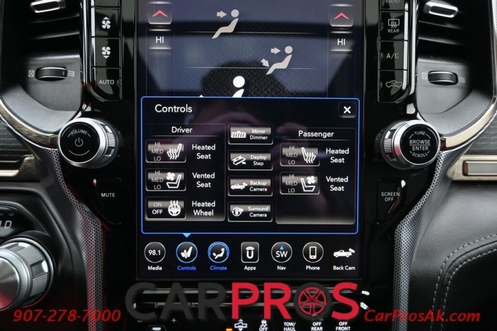 2019 Ram 1500 Limited - Crew Cab - 4X4 - 5.7L HEMI V8 - Front & Rear Heated/Cooled Leather Seats - Heated Steering Wheel - Remote Start - NAV - Harman Kardon - Panoramic Sunroof - Painted Tonneau Cover - Air Suspension - Tow Pkg - 1 Owner Anchorage AK