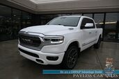 2019 Ram 1500 Limited / 4x4 / Crew Cab / Level 1 Group / Auto Start / Heated & Cooled Leather Seats / Heated Steering Wheel / Panoramic Sunroof / NAV / Harman Kardon / Blind Spot Alert / Tonneau Cover / 360 Cam / Tow Pkg