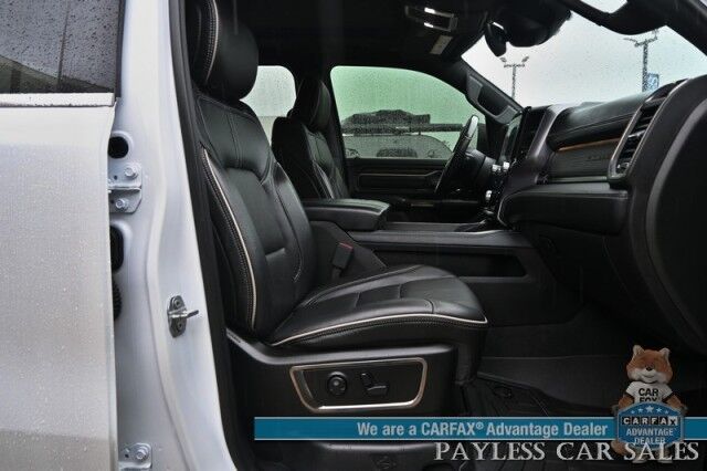 2019 Ram 1500 Limited / AWD / Level 1 Equipment / Crew Cab / Auto Start / Heated & Ventilated Leather Seats / Heated Steering / Panoramic / NAV / Harman Kardon / Blind Spot Alert / Tonneau Cover / 360 Cam / Tow Pkg Anchorage AK