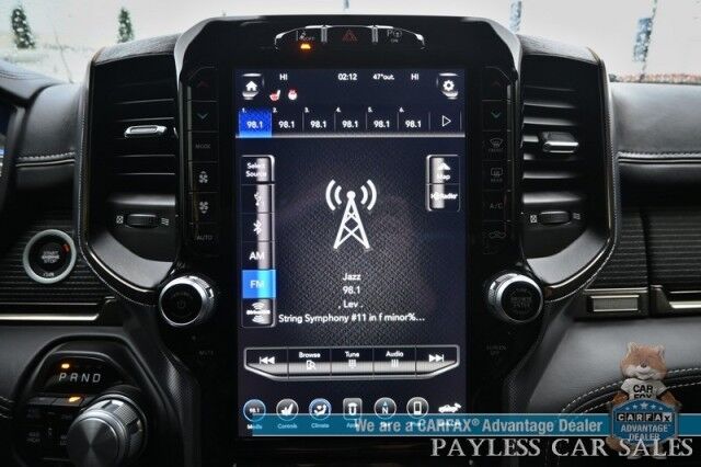 2019 Ram 1500 Limited / AWD / Level 1 Equipment / Crew Cab / Auto Start / Heated & Ventilated Leather Seats / Heated Steering / Panoramic / NAV / Harman Kardon / Blind Spot Alert / Tonneau Cover / 360 Cam / Tow Pkg Anchorage AK