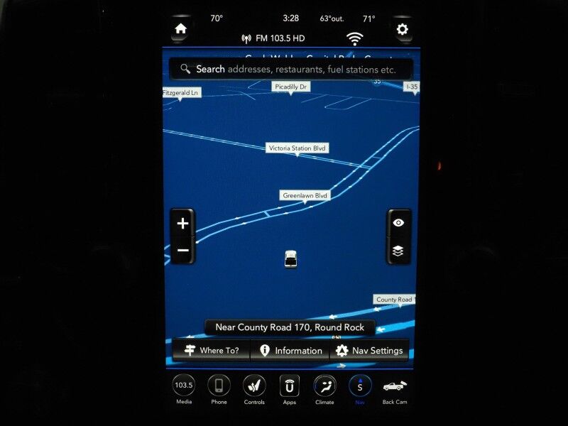 2019 Ram 1500 Limited Crew Cab *NAVIGATION, ADAPTIVE CRUISE, SAFETY ALERTS, COLOR TOUCHSCREEN, 360 VIEW CAMERAS, PANORAMA MOONROOF, LEATHER, CLIMATE SEATS, HEATED STEERING, 22 INCH WHEELS, HARMAN/KARDON, WIRELESS CHARGING Round Rock TX