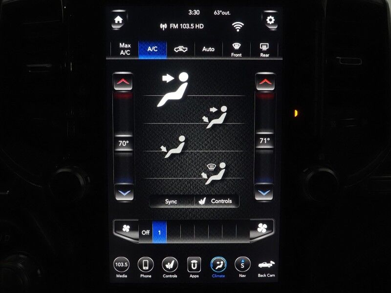 2019 Ram 1500 Limited Crew Cab *NAVIGATION, ADAPTIVE CRUISE, SAFETY ALERTS, COLOR TOUCHSCREEN, 360 VIEW CAMERAS, PANORAMA MOONROOF, LEATHER, CLIMATE SEATS, HEATED STEERING, 22 INCH WHEELS, HARMAN/KARDON, WIRELESS CHARGING Round Rock TX