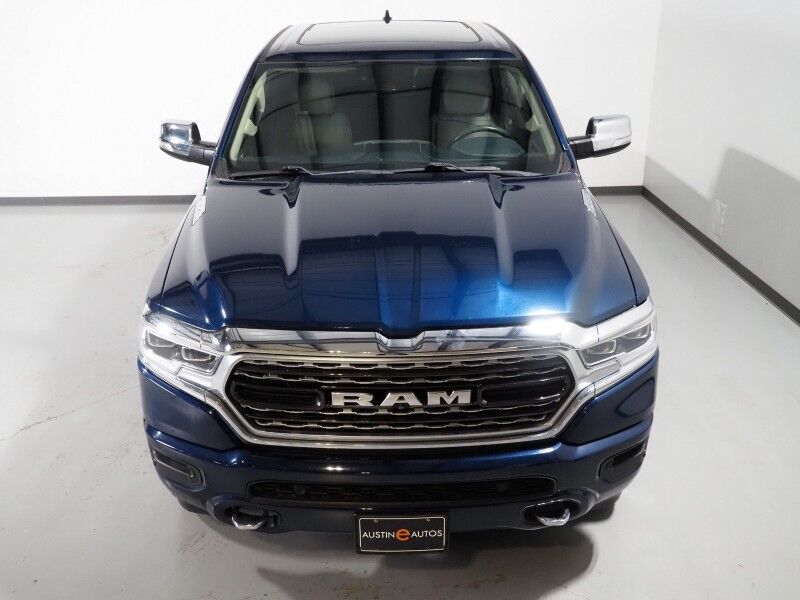 2019 Ram 1500 Limited Crew Cab *NAVIGATION, ADAPTIVE CRUISE, SAFETY ALERTS, COLOR TOUCHSCREEN, 360 VIEW CAMERAS, PANORAMA MOONROOF, LEATHER, CLIMATE SEATS, HEATED STEERING, 22 INCH WHEELS, HARMAN/KARDON, WIRELESS CHARGING Round Rock TX