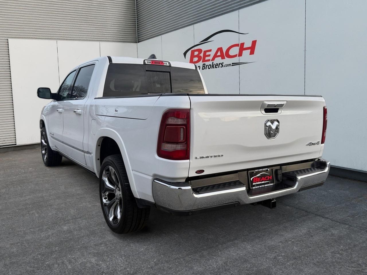 2019 Ram 1500 Limited, HEATED AND VENTILATED SEATS, HEATED REAR SEATS, HARMAN/KARDON SPEAKERS, POWER RUNNING BOARDS, TOW PACKAGE, SLIDING REAR WINDOW, POWER FOLDING MIRRORS, APPLE CARPLAY/ANDROID AUTO, UNIVERSAL GARAGE DOOR OPENER, RAM BOXES, REMOTE START, ONLY 1 Norfolk VA