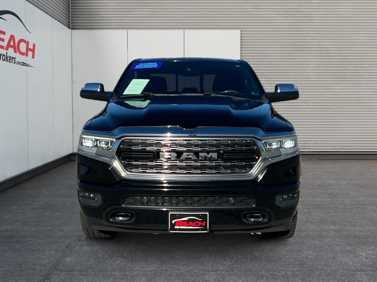 2019 Ram 1500 Limited, HEATED/VENTILATED SEATS, HEATED REAR SEATS, APPLE CARPLAY/ANDROID AUTO, BACKUP CAMERA, NAVIGATION, UNIVERSAL GARAGE DOOR OPENER, POWER RUNNING BOARDS, TOW PACKAGE, POWER SLIDING REAR WINDOW, BED LINER, CLEAN CARFAX!