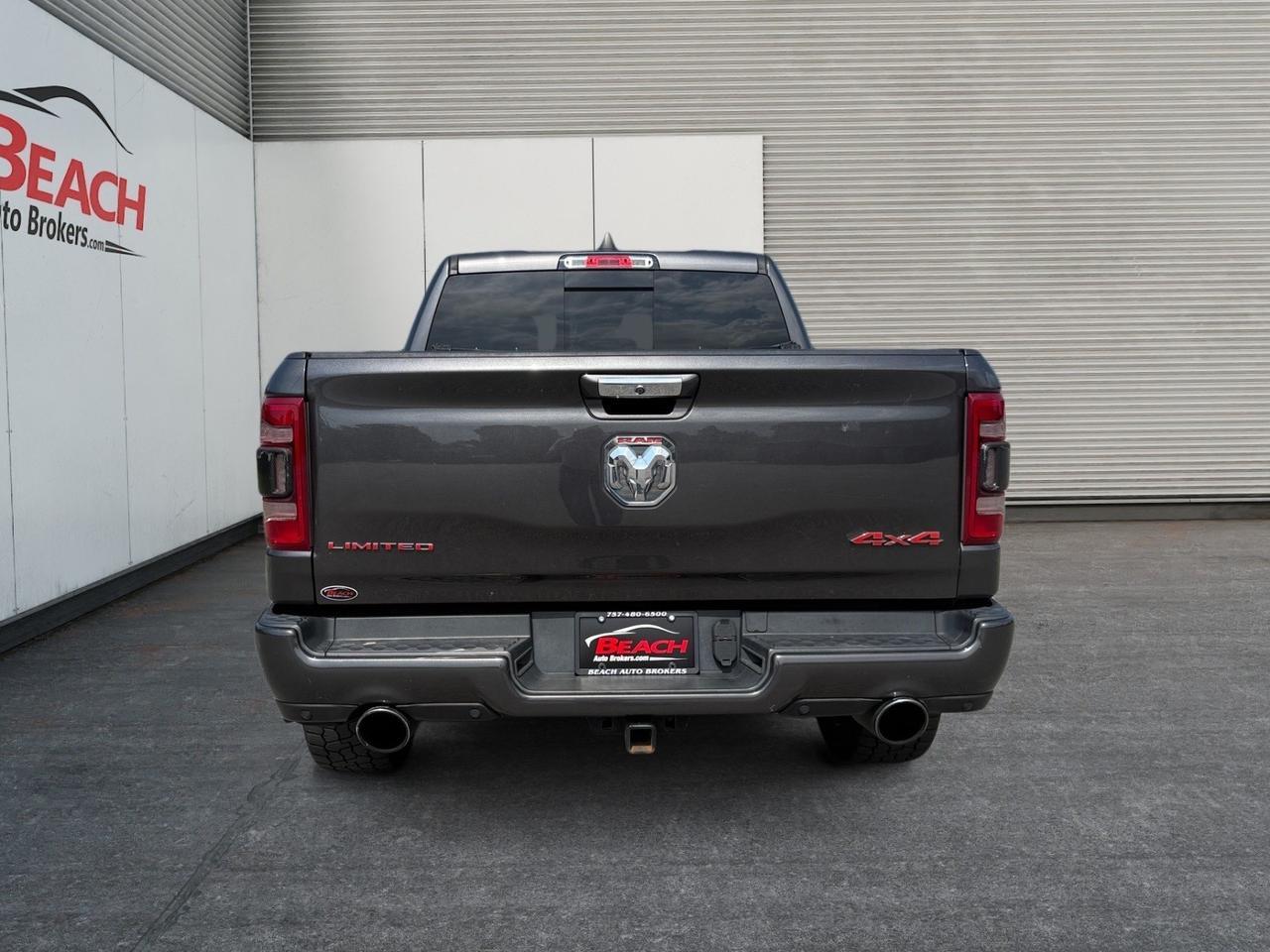 2019 Ram 1500 Limited, MOONROOF, HEATED/VENTILATED FRONT AND REAR SEATS, APPLE CARPLAY/ANDROID AUTO, HEATED STEERING WHEEL, POWER RUNNING BOARDS, BED LINER, TOW PACKAGE, POWER MIRRORS, BACKUP CAMERA, RAMBOXES, CLEAN CARFAX, ONLY 1 OWNER, NOT MANY TRUCKS COME WITH Norfolk VA