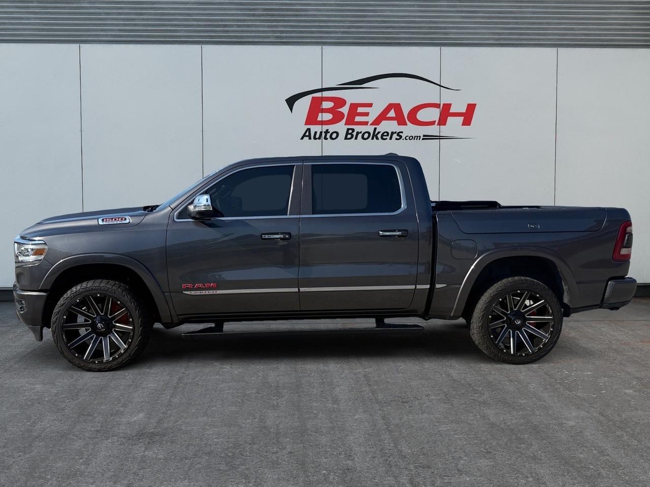2019 Ram 1500 Limited, MOONROOF, HEATED/VENTILATED FRONT AND REAR SEATS, APPLE CARPLAY/ANDROID AUTO, HEATED STEERING WHEEL, POWER RUNNING BOARDS, BED LINER, TOW PACKAGE, POWER MIRRORS, BACKUP CAMERA, RAMBOXES, CLEAN CARFAX, ONLY 1 OWNER, NOT MANY TRUCKS COME WITH Norfolk VA
