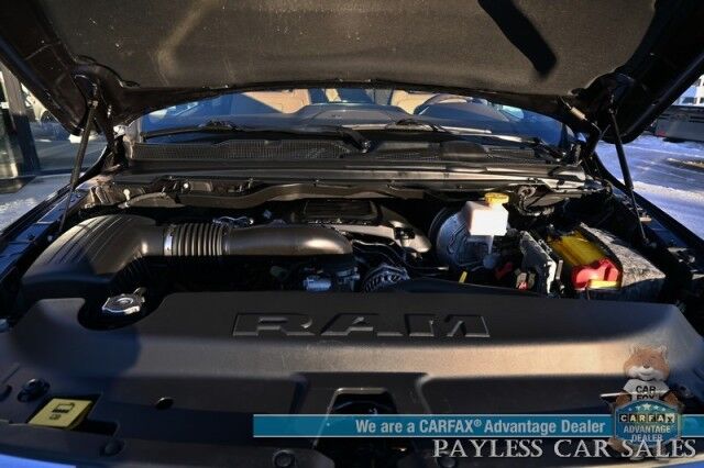 2019 Ram 1500 Longhorn / 4X4 / Crew Cab / Advance Safety & Level 1 Group / Auto Start / Heated & Cooled Leather Seats / Heated Steering / NAV / Panoramic Sunroof / Harmon Kardon / Adaptive Cruise / Lane Depart & Blind Spot / Tow Pkg / 1-Owner Anchorage AK