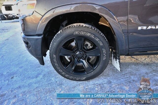 2019 Ram 1500 Longhorn / 4X4 / Crew Cab / Auto Start / Heated & Cooled Seats / Heated Steering / NAV / Sunroof / Harmon Kardon Speakers / Adaptive Cruise / Lane Depart & Blind Spot / Apple CarPlay & Android Auto / Back Up Cam / Tow Pkg / 1-Owner Anchorage AK