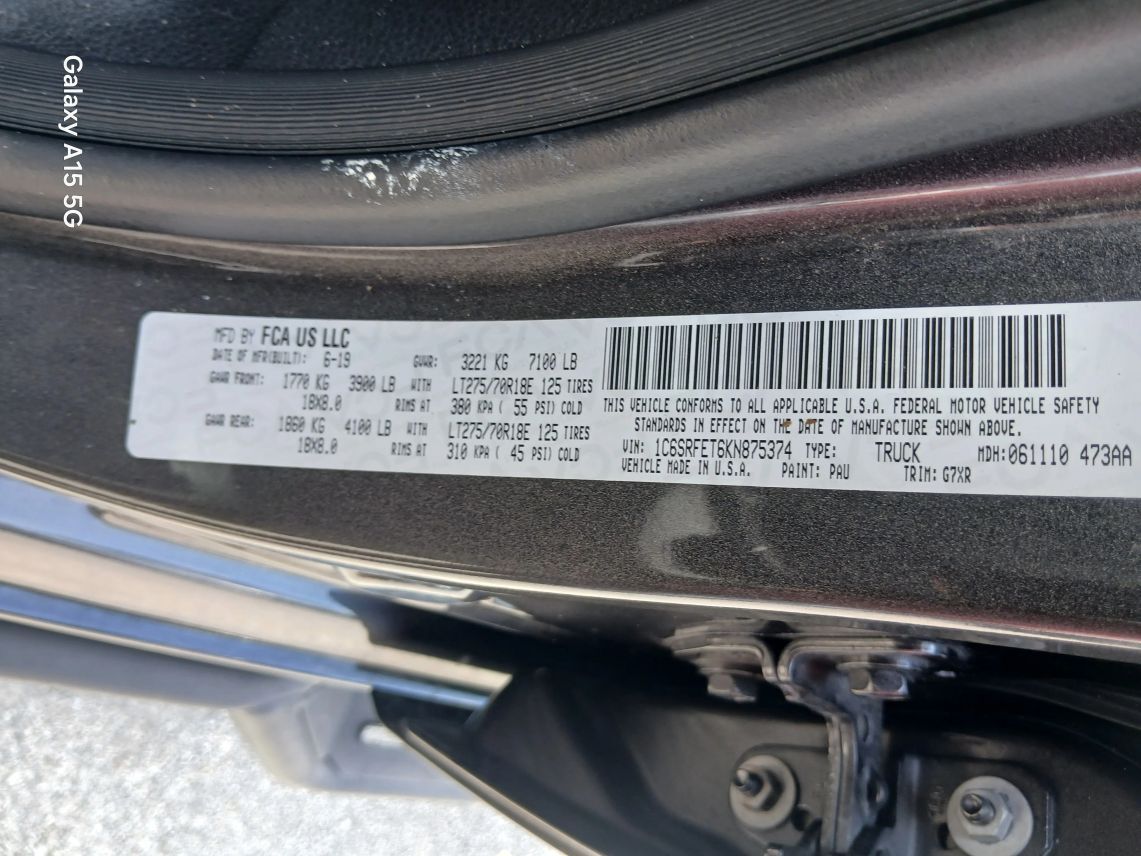 2019 Ram 1500 Quad Cab Rebel Pickup 4D 6 1/3 ft Maitland FL