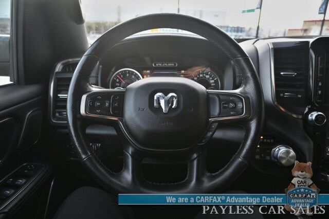 2019 Ram 1500 Rebel / 4X4 / Crew Cab / Auto Start / Heated & Cooled Leather Seats / Heated Steering Wheel / Pano Sunroof / Harman Kardon Speakers / Blind Spot Alert / Apple CarPlay & Android Auto / Back Up Camera / Bed Liner / Tow Pkg Anchorage AK