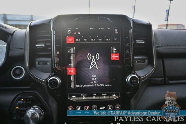 2019 Ram 1500 Rebel / 4X4 / Crew Cab / Auto Start / Heated & Cooled Leather Seats / Heated Steering Wheel / Pano Sunroof / Harman Kardon Speakers / Blind Spot Alert / Apple CarPlay & Android Auto / Back Up Camera / Bed Liner / Tow Pkg Anchorage AK