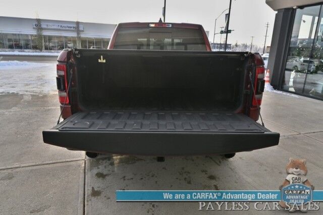 2019 Ram 1500 Rebel / 4X4 / Crew Cab / Auto Start / Heated & Cooled Leather Seats / Heated Steering Wheel / Pano Sunroof / Harman Kardon Speakers / Blind Spot Alert / Apple CarPlay & Android Auto / Back Up Camera / Bed Liner / Tow Pkg Anchorage AK