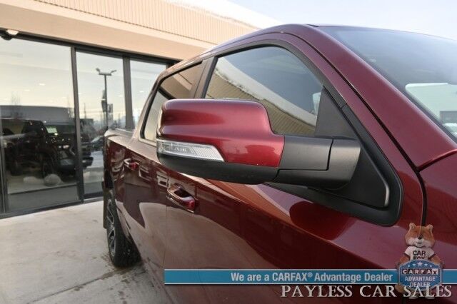 2019 Ram 1500 Rebel / 4X4 / Crew Cab / Auto Start / Heated & Cooled Leather Seats / Heated Steering Wheel / Pano Sunroof / Harman Kardon Speakers / Blind Spot Alert / Apple CarPlay & Android Auto / Back Up Camera / Bed Liner / Tow Pkg Anchorage AK