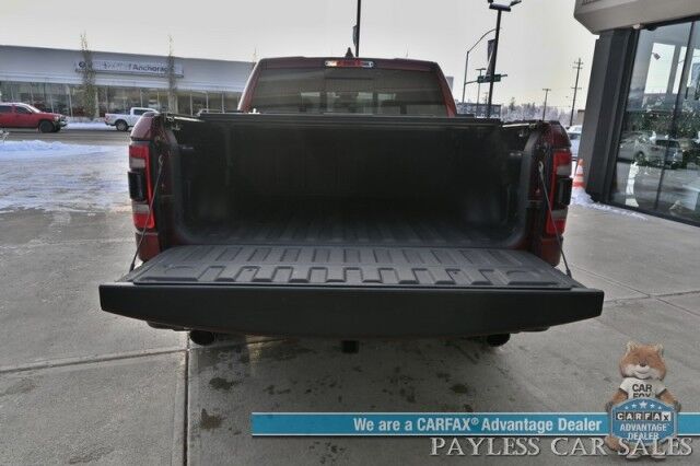 2019 Ram 1500 Rebel / 4X4 / Crew Cab / Auto Start / Heated & Cooled Leather Seats / Heated Steering Wheel / Pano Sunroof / Harman Kardon Speakers / Blind Spot Alert / Apple CarPlay & Android Auto / Back Up Camera / Bed Liner / Tow Pkg Anchorage AK