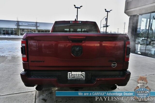 2019 Ram 1500 Rebel / 4X4 / Crew Cab / Auto Start / Heated & Cooled Leather Seats / Heated Steering Wheel / Pano Sunroof / Harman Kardon Speakers / Blind Spot Alert / Apple CarPlay & Android Auto / Back Up Camera / Bed Liner / Tow Pkg Anchorage AK