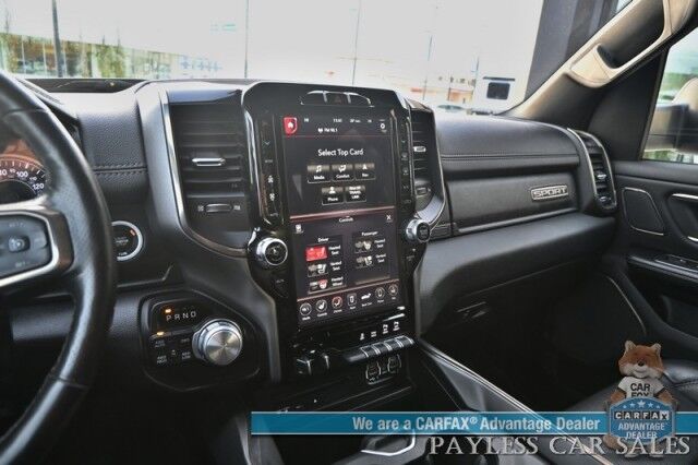 2019 Ram 1500 Rebel / 4X4 / Crew Cab / Auto Start / Heated & Cooled Leather Seats / Heated Steering Wheel / Pano Sunroof / Harman Kardon Speakers / Blind Spot Alert / Apple CarPlay & Android Auto / Back Up Camera / Bed Liner / Tow Pkg Anchorage AK