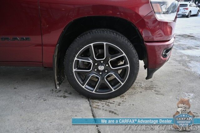 2019 Ram 1500 Rebel / 4X4 / Crew Cab / Auto Start / Heated & Cooled Leather Seats / Heated Steering Wheel / Pano Sunroof / Harman Kardon Speakers / Blind Spot Alert / Apple CarPlay & Android Auto / Back Up Camera / Bed Liner / Tow Pkg Anchorage AK