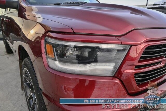 2019 Ram 1500 Rebel / 4X4 / Crew Cab / Auto Start / Heated & Cooled Leather Seats / Heated Steering Wheel / Pano Sunroof / Harman Kardon Speakers / Blind Spot Alert / Apple CarPlay & Android Auto / Back Up Camera / Bed Liner / Tow Pkg Anchorage AK