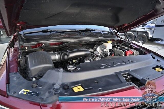 2019 Ram 1500 Rebel / 4X4 / Crew Cab / Auto Start / Heated & Cooled Leather Seats / Heated Steering Wheel / Pano Sunroof / Harman Kardon Speakers / Blind Spot Alert / Apple CarPlay & Android Auto / Back Up Camera / Bed Liner / Tow Pkg Anchorage AK