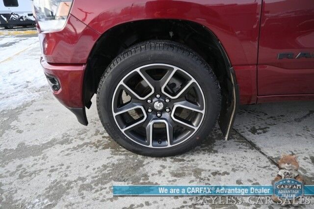 2019 Ram 1500 Rebel / 4X4 / Crew Cab / Auto Start / Heated & Cooled Leather Seats / Heated Steering Wheel / Pano Sunroof / Harman Kardon Speakers / Blind Spot Alert / Apple CarPlay & Android Auto / Back Up Camera / Bed Liner / Tow Pkg Anchorage AK