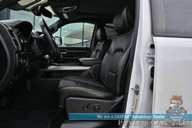 2019 Ram 1500 Rebel / 4X4 / Crew Cab / Level 2 Group / Auto Start / Heated & Cooled Leather Seats / Heated Steering Wheel / Navigation / Panoramic Sunroof / Alpine Speakers / Blind Spot Alert / Apple CarPlay & Android Auto / Tow Pkg Anchorage AK