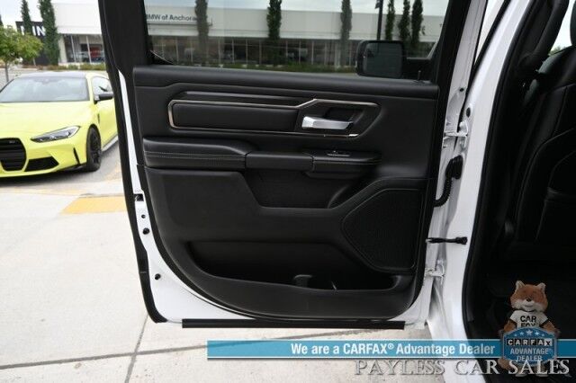 2019 Ram 1500 Rebel / 4X4 / Crew Cab / Level 2 Group / Auto Start / Heated & Cooled Leather Seats / Heated Steering Wheel / Navigation / Panoramic Sunroof / Alpine Speakers / Blind Spot Alert / Apple CarPlay & Android Auto / Tow Pkg Anchorage AK