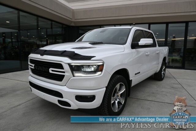 2019 Ram 1500 Rebel / 4X4 / Crew Cab / Level 2 Group / Auto Start / Heated & Cooled Leather Seats / Heated Steering Wheel / Navigation / Panoramic Sunroof / Alpine Speakers / Blind Spot Alert / Apple CarPlay & Android Auto / Tow Pkg Anchorage AK