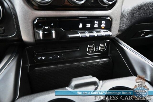 2019 Ram 1500 Rebel / 4X4 / Crew Cab / Level 2 Group / Auto Start / Heated & Cooled Leather Seats / Heated Steering Wheel / Navigation / Panoramic Sunroof / Alpine Speakers / Blind Spot Alert / Apple CarPlay & Android Auto / Tow Pkg Anchorage AK