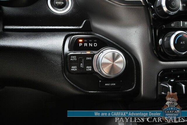 2019 Ram 1500 Rebel / 4X4 / Crew Cab / Level 2 Group / Auto Start / Heated & Cooled Leather Seats / Heated Steering Wheel / Navigation / Panoramic Sunroof / Alpine Speakers / Blind Spot Alert / Apple CarPlay & Android Auto / Tow Pkg Anchorage AK