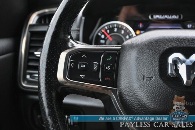 2019 Ram 1500 Rebel / 4X4 / Crew Cab / Level 2 Group / Auto Start / Heated & Cooled Leather Seats / Heated Steering Wheel / Navigation / Panoramic Sunroof / Alpine Speakers / Blind Spot Alert / Apple CarPlay & Android Auto / Tow Pkg Anchorage AK