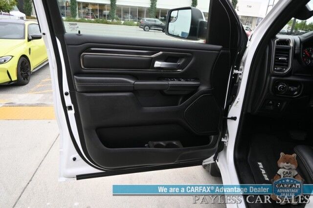 2019 Ram 1500 Rebel / 4X4 / Crew Cab / Level 2 Group / Auto Start / Heated & Cooled Leather Seats / Heated Steering Wheel / Navigation / Panoramic Sunroof / Alpine Speakers / Blind Spot Alert / Apple CarPlay & Android Auto / Tow Pkg Anchorage AK