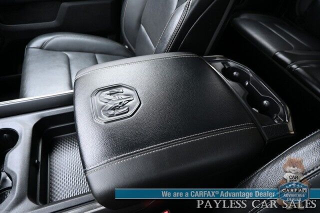 2019 Ram 1500 Rebel / 4X4 / Crew Cab / Level 2 Group / Auto Start / Heated & Cooled Leather Seats / Heated Steering Wheel / Navigation / Panoramic Sunroof / Alpine Speakers / Blind Spot Alert / Apple CarPlay & Android Auto / Tow Pkg Anchorage AK