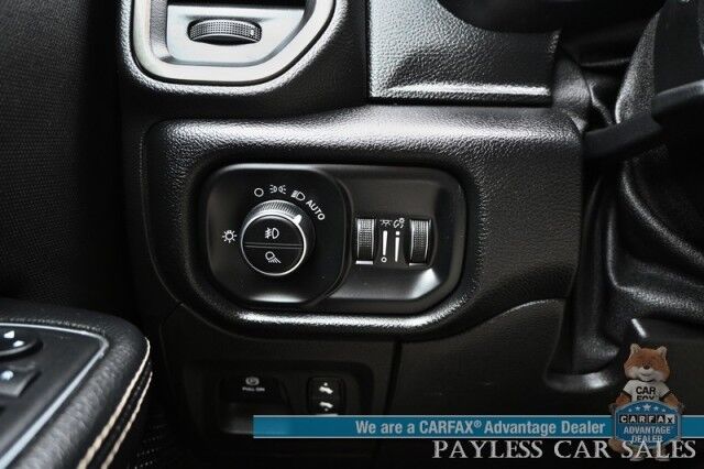 2019 Ram 1500 Rebel / 4X4 / Crew Cab / Level 2 Group / Auto Start / Heated & Cooled Leather Seats / Heated Steering Wheel / Navigation / Panoramic Sunroof / Alpine Speakers / Blind Spot Alert / Apple CarPlay & Android Auto / Tow Pkg Anchorage AK