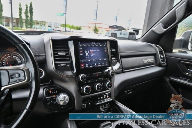 2019 Ram 1500 Rebel / 4X4 / Crew Cab / Level 2 Group / Auto Start / Heated & Cooled Leather Seats / Heated Steering Wheel / Navigation / Panoramic Sunroof / Alpine Speakers / Blind Spot Alert / Apple CarPlay & Android Auto / Tow Pkg Anchorage AK