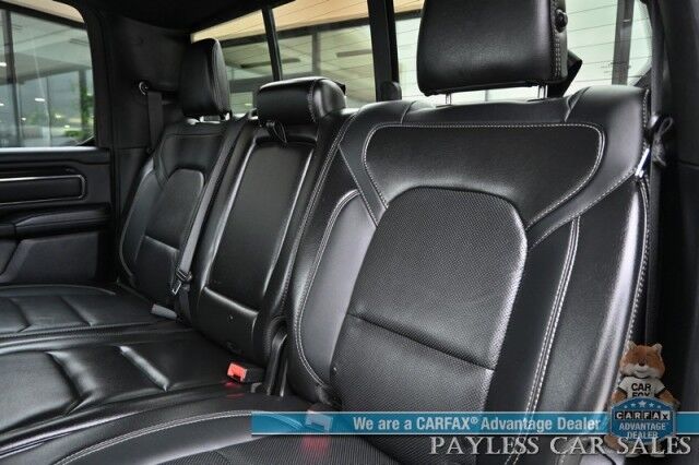 2019 Ram 1500 Rebel / 4X4 / Crew Cab / Level 2 Group / Auto Start / Heated & Cooled Leather Seats / Heated Steering Wheel / Navigation / Panoramic Sunroof / Alpine Speakers / Blind Spot Alert / Apple CarPlay & Android Auto / Tow Pkg Anchorage AK