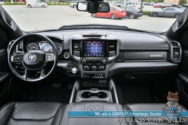 2019 Ram 1500 Rebel / 4X4 / Crew Cab / Level 2 Group / Auto Start / Heated & Cooled Leather Seats / Heated Steering Wheel / Navigation / Panoramic Sunroof / Alpine Speakers / Blind Spot Alert / Apple CarPlay & Android Auto / Tow Pkg Anchorage AK