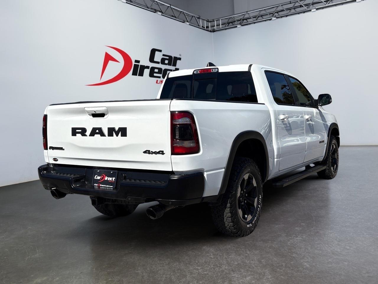 2019 Ram 1500 Rebel, BLIND SPOT ALERT, BLACK TUBULAR SIDE STEPS, REMOTE START, BACKUP CAMERA WITH PARKING SENSORS, PANORAMIC SUNROOF, APPLE CARPLAY/ANDROID AUTO, CLEAN CARFAX, BECOME A REBEL ON THE ROAD! Virginia Beach VA