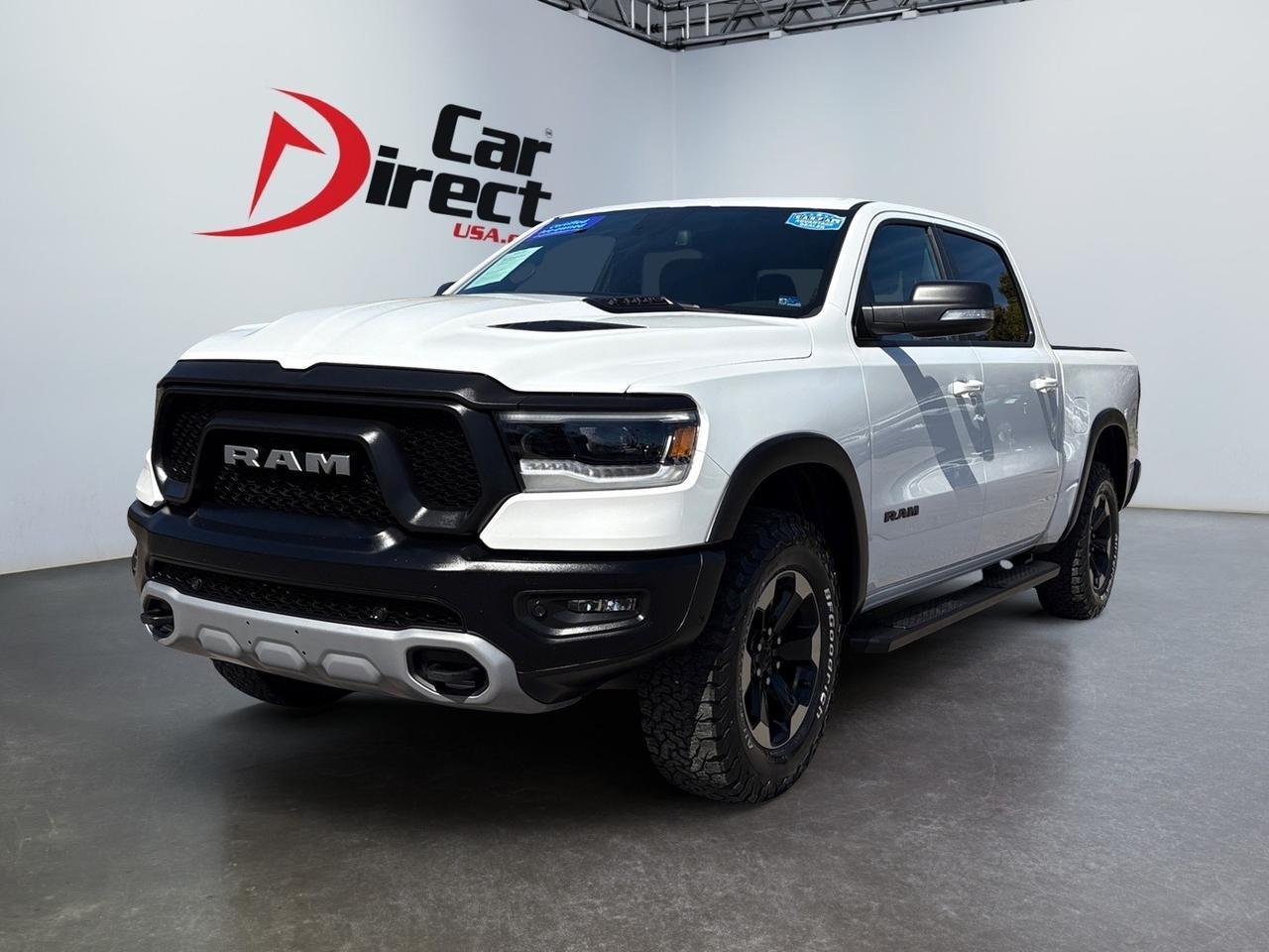 2019 Ram 1500 Rebel, BLIND SPOT ALERT, BLACK TUBULAR SIDE STEPS, REMOTE START, BACKUP CAMERA WITH PARKING SENSORS, PANORAMIC SUNROOF, APPLE CARPLAY/ANDROID AUTO, CLEAN CARFAX, BECOME A REBEL ON THE ROAD! Virginia Beach VA