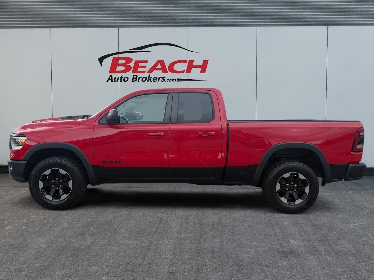 2019 Ram 1500 Rebel, BLUETOOTH, POWER SLIDING REAR WINDOW, TOW HOOKS, TOW PACKAGE, BACKUP CAMERA, POWER/HEATED MIRRORS, CLEAN CARFAX!